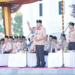 Kakanwil Kemenag NTB Kukuhkan Pramuka Ikhlas Beramal di Lombok Utara