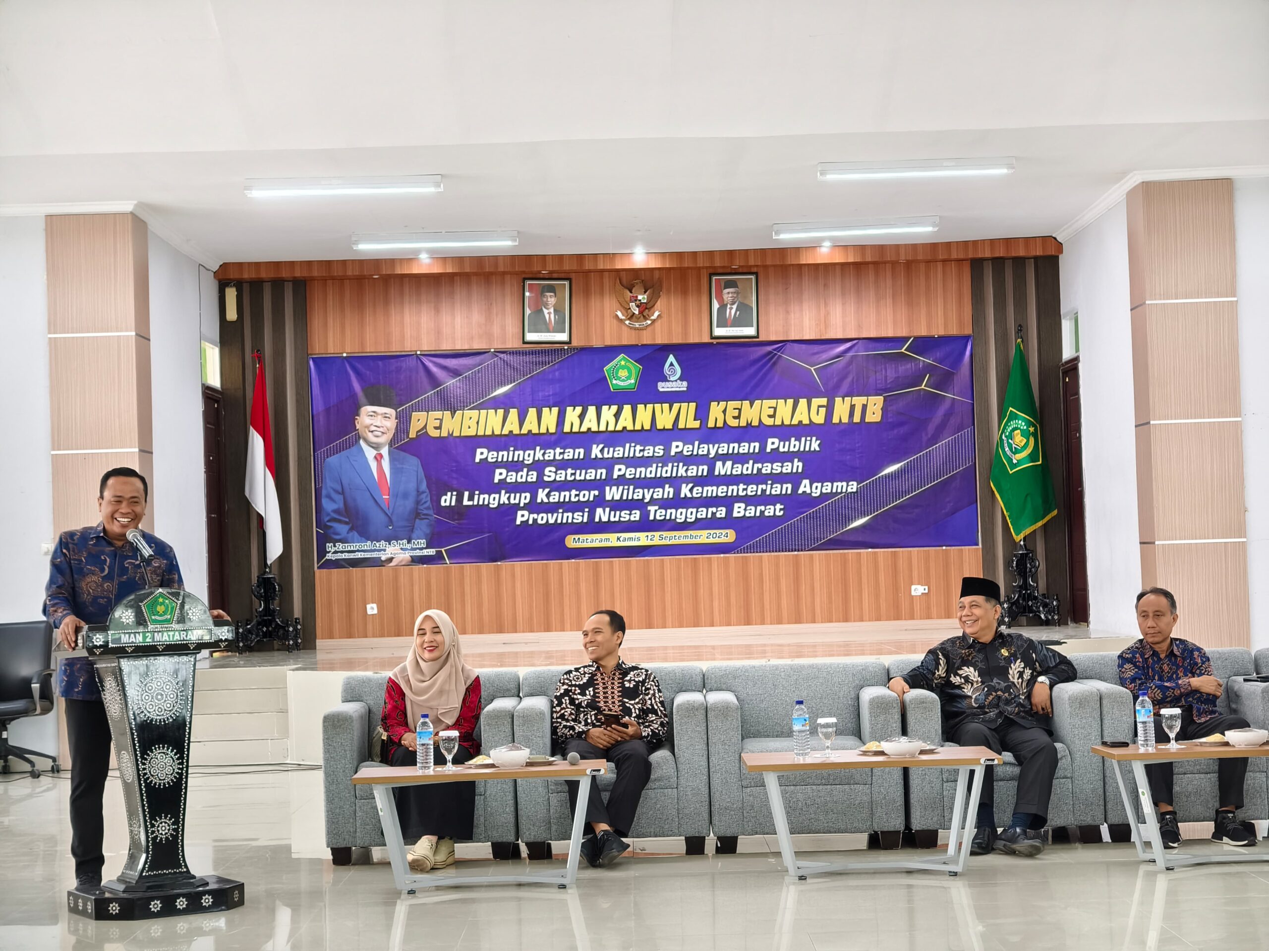 Kepala Kanwil Kemenag NTB Beri Pembinaan, Tekankan Peningkatan Kualitas Pelayanan Publik Madrasah